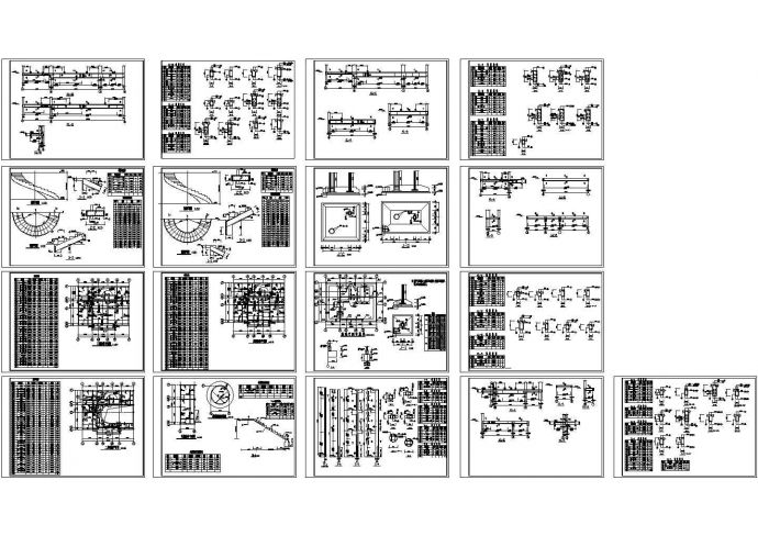 高档别墅框架结构设计图纸_图1