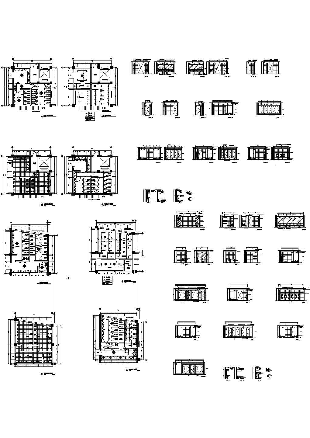 【太原】某大型商场卫生间建筑施工CAD全套图纸