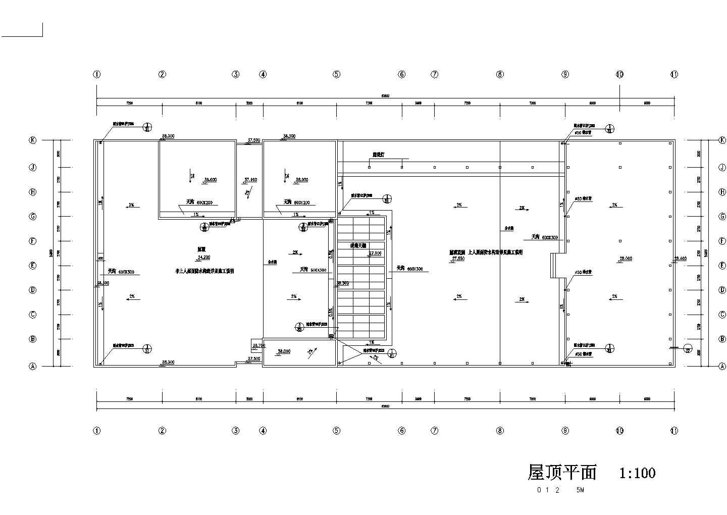 某校区教学综合楼CAD设计完整节点详细施工图