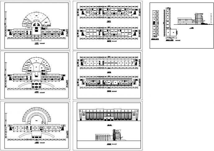 【福建】某地六层办公大楼建筑设计施工CAD全套图纸_图1