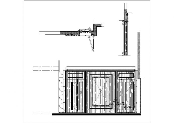 某大堂与大堂吧卫生间CAD节点完整构造设计详图_图1