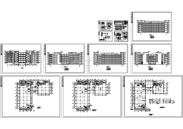 厂房设计_多层厂房建筑施工图cad-图一