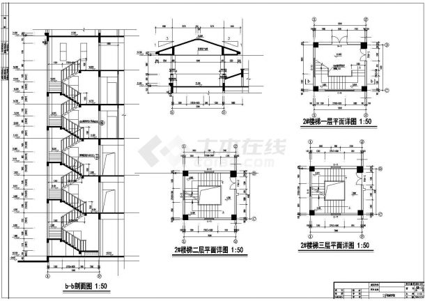 某酒店建筑全套CAD设计节点完整构造施工图-图二