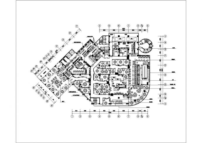 某大观园家常菜馆CAD包房设计完整节点立面图_图1