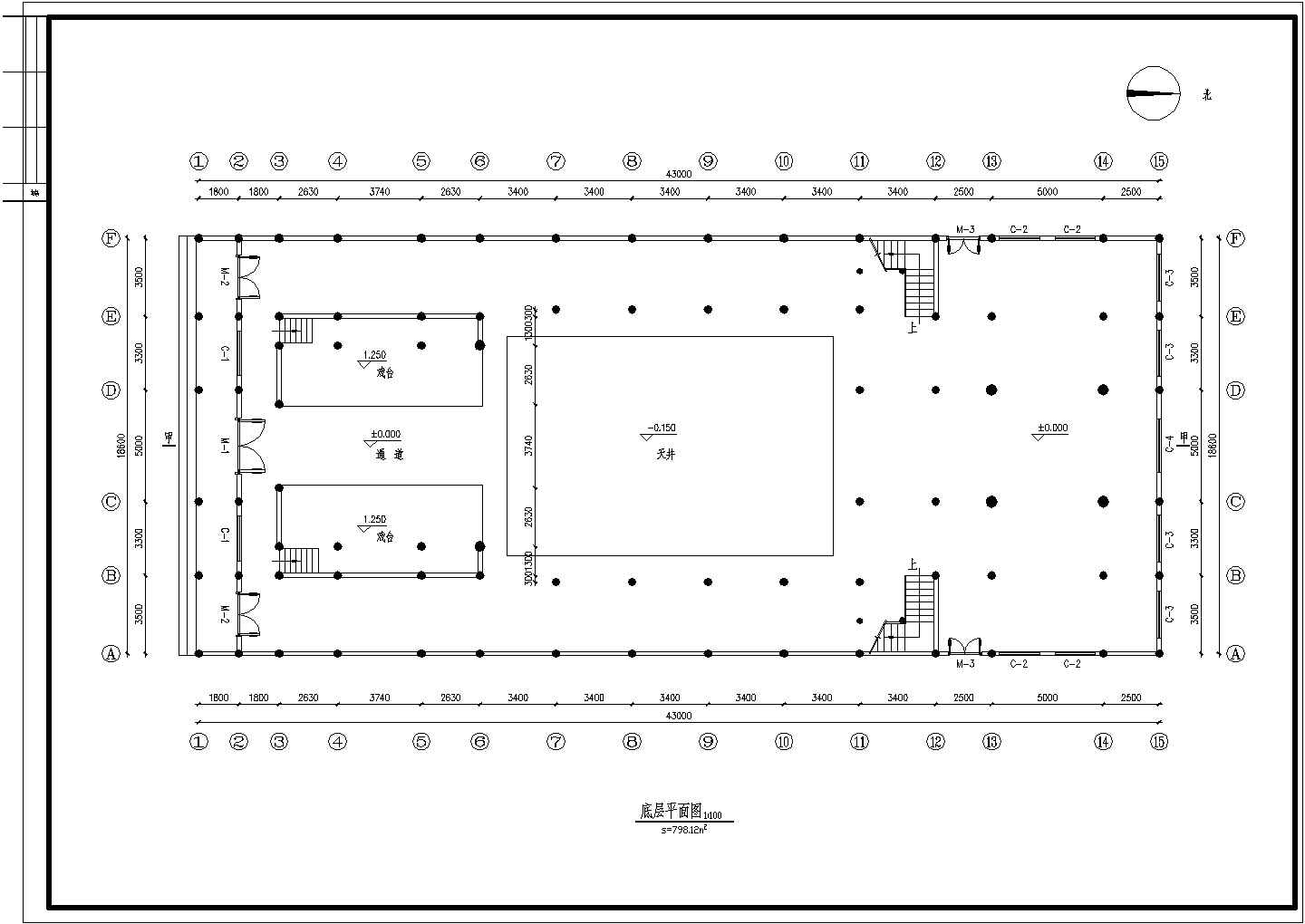 某古建筑祠堂戏台设计CAD节点剖面施工图纸