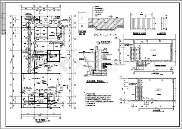 某商场设计全套CAD节点施工构造图-图二