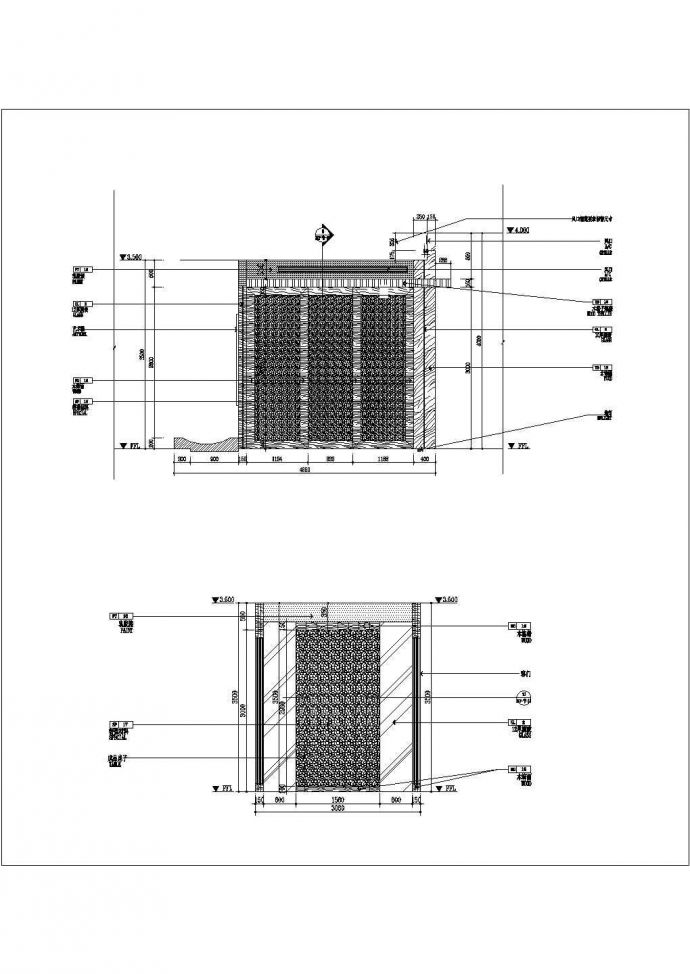 某酒店中餐厅施工CAD设计节点完整平面图纸_图1