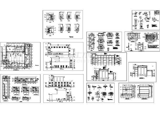 东北地区某集中供热站建筑设计施工CAD全套图纸-图一