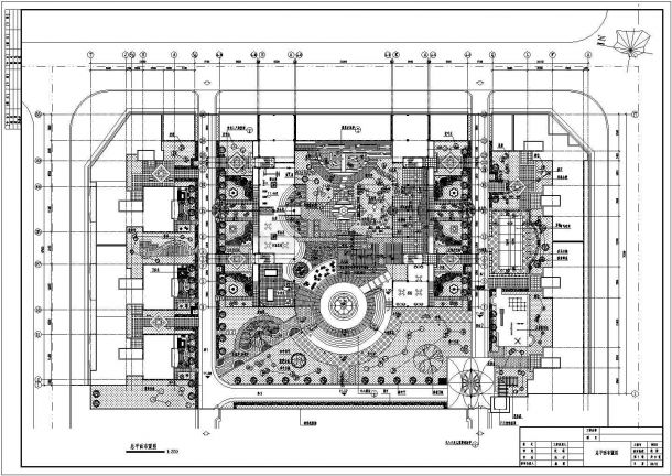 某园林广场CAD大样构造设计施工详图-图二