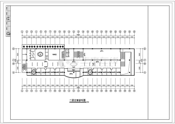某中式风格火锅餐饮链锁店CAD完整详细平立面设计图-图二