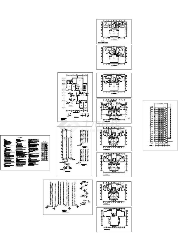 18层住宅给排水全套施工图纸设计，含设计总说明-图一