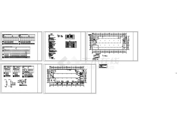 厂房设计_单层厂房改造工程电气施工cad图，共五张-图二