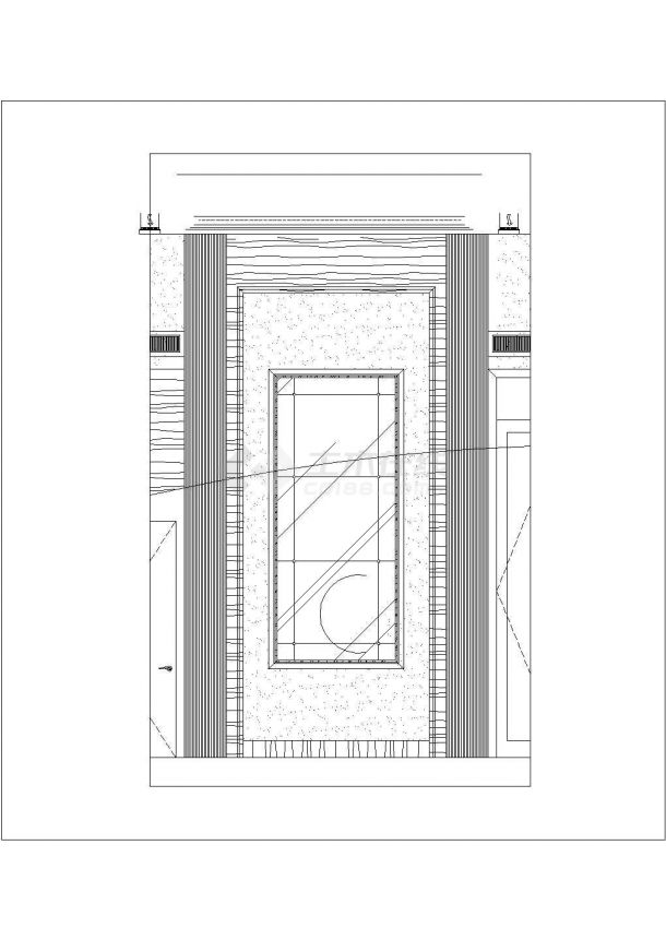 某五星酒店中餐厅包间施工CAD包房施工图-图一