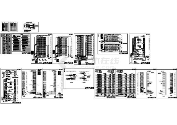 某三十五层综合楼电气施工cad图(含弱电设计)-图二