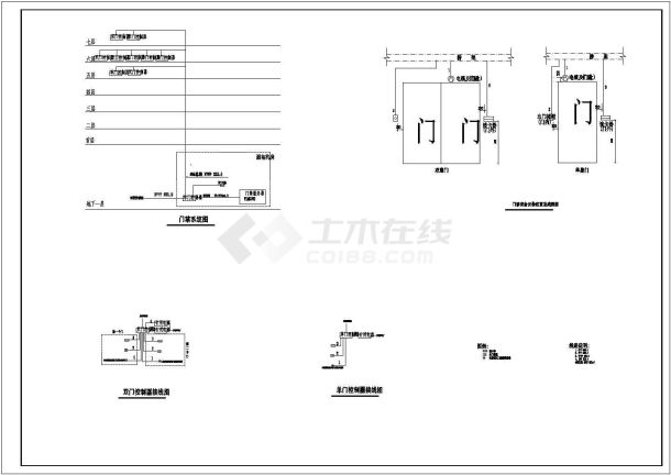 北京某医院弱电CAD设计构造详细系统图-图一