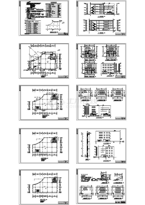 银川市某多层超市建筑施工全套图纸设计（含设计说明）-图一