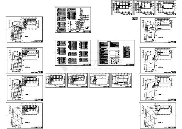 办公楼设计_六层单体办公楼电气施工cad图，共十八张-图一