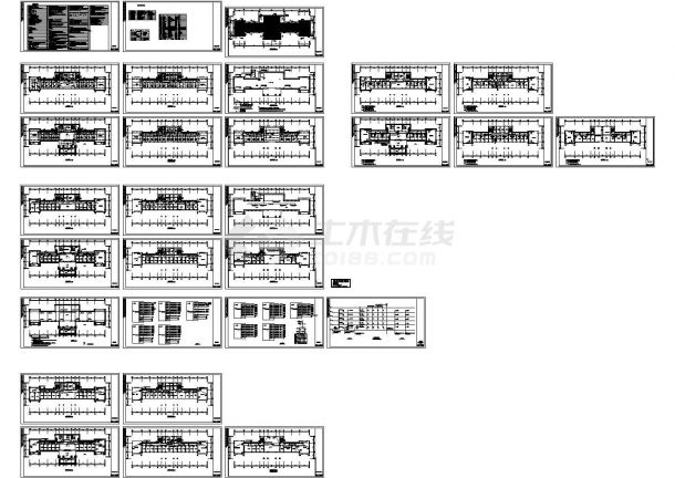 办公楼设计_五层普通办公楼电气施工cad图(含照明平面图，共二十九张)-图一