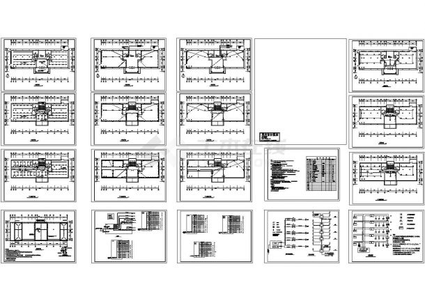 办公楼设计_五层办公楼电气施工cad图(含弱电平面图，共十八张)-图一
