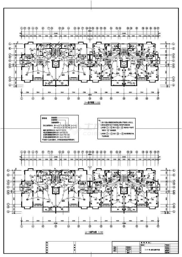 某小高层住宅电气CAD节点详细构造设计方案-图一
