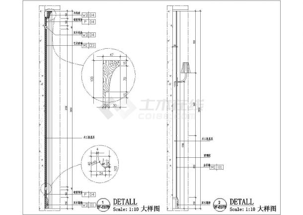 某重庆现代双层火锅酒楼CAD完整节点设计构造施工图-图一