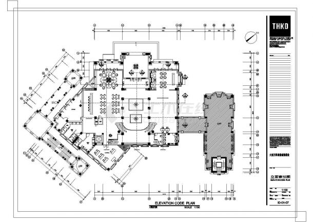 某大连万科海港城售楼处CAD节点剖面设计施工图-图一