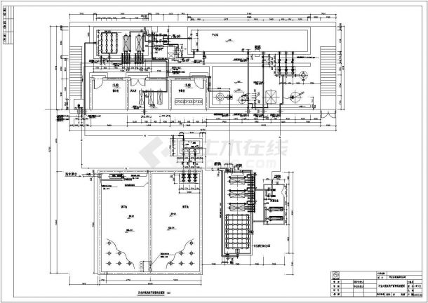 [北京]体育馆网球中心污水处理系统CAD完整节点图纸-图二