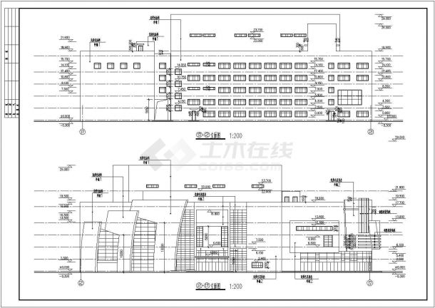 某大型影剧院建筑CAD节点构造设计详细图纸-图一