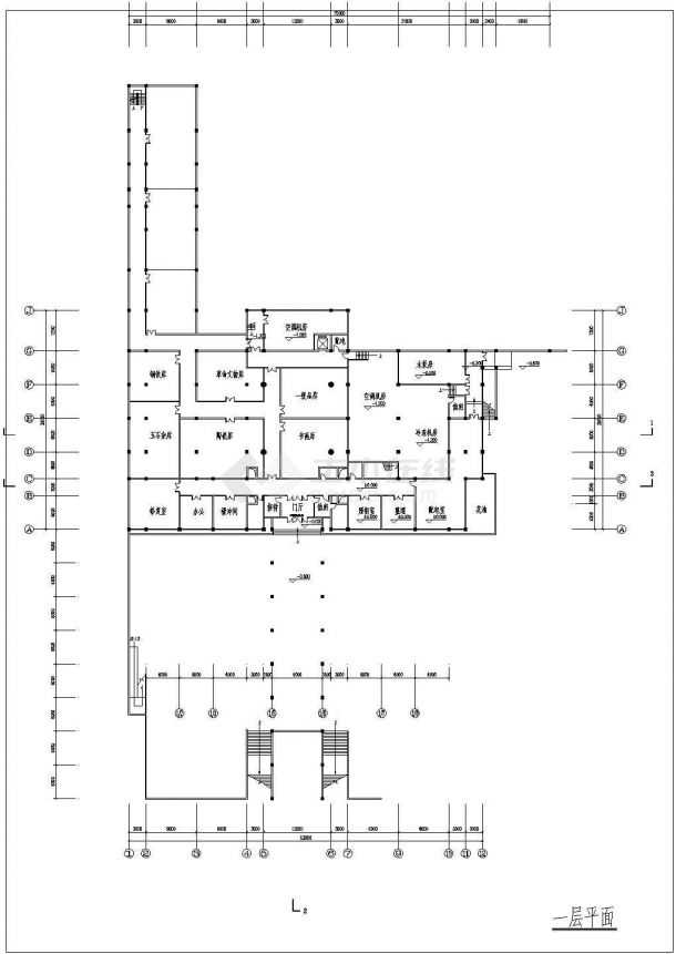 某徐州博物馆文体建筑CAD节点完整施工图纸-图二