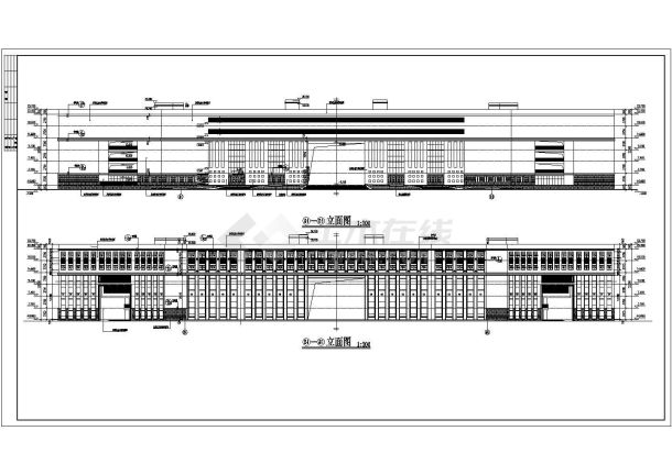 某职业技术学院建筑CAD大样详细构造施工图纸-图一