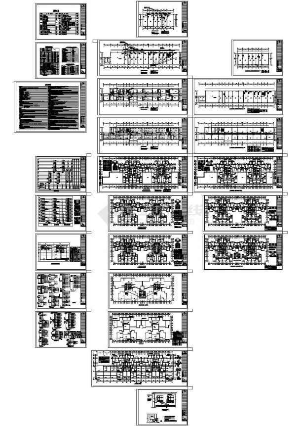 某剪力墙结构多层商业住宅综合楼配电设计cad全套电气施工图（含设计说明，含弱电设计）-图一