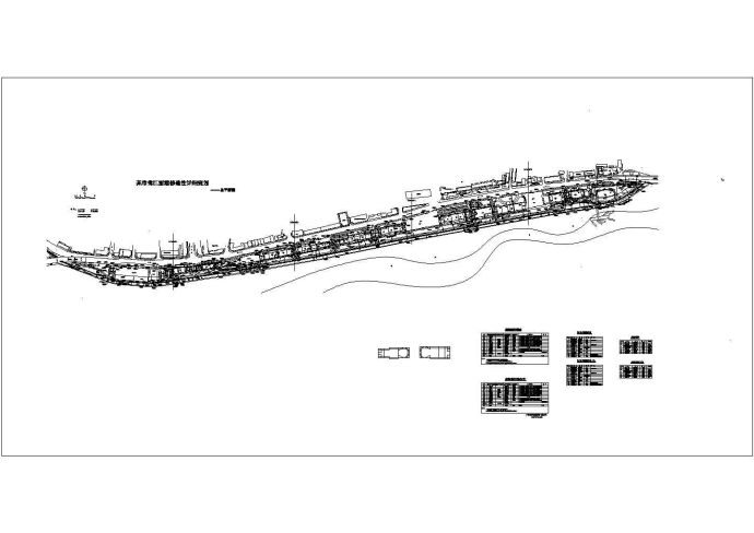 某市鸳江丽港修建性详细规划设计cad总平面施工图（含经济技术指标）_图1