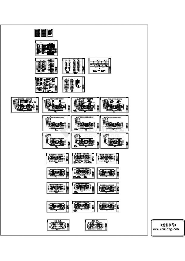 [江苏]某商住楼全套电气图纸CAD-图一