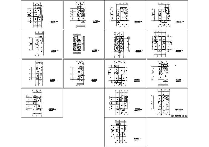 北方某地区小区住宅楼建筑设计方案施工平面户型CAD图纸_图1