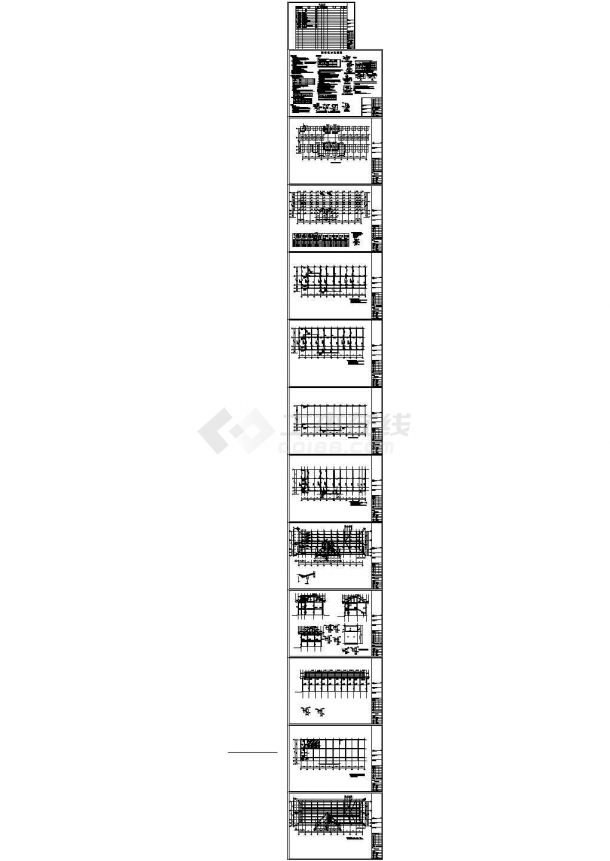文化园多层框架结构餐厅结构施工图-图二