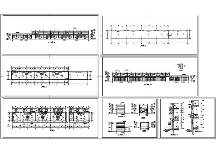某地区二层商业楼建筑方案完整设计施工CAD图纸_图1