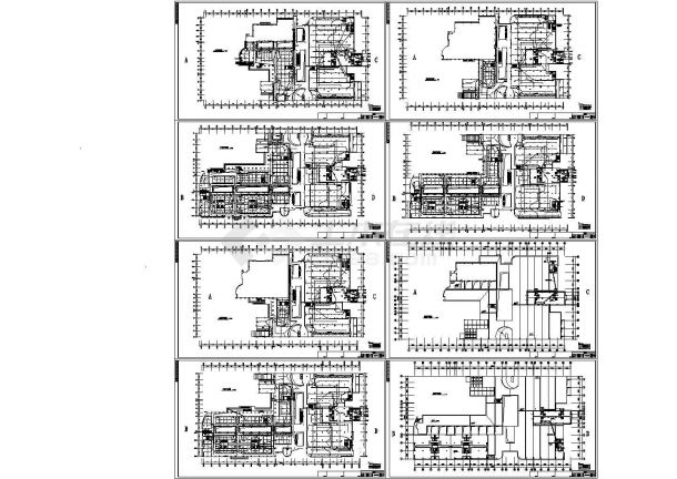 某四层商场电气施工cad图(含消防报警设计图，共十四张)-图一