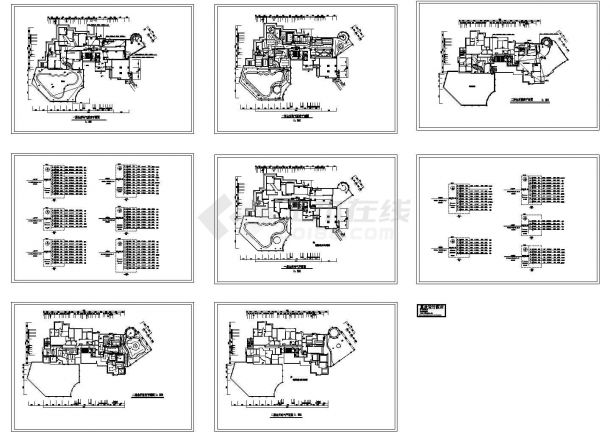 二层高级休闲会所电气施工cad图(含照明设计图，共八张)-图一