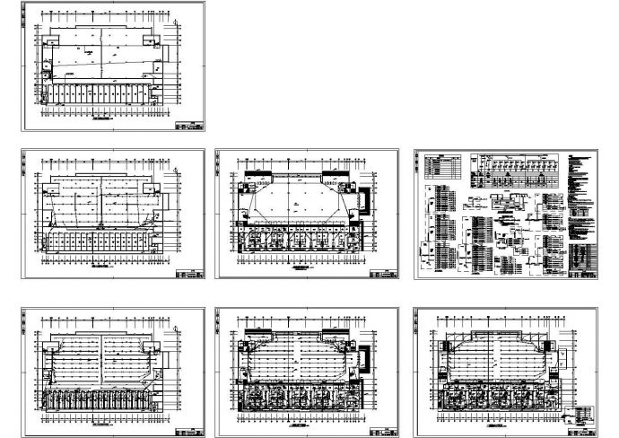 二层带半地下室大型餐厅电气施工cad图（含照明设计）_图1