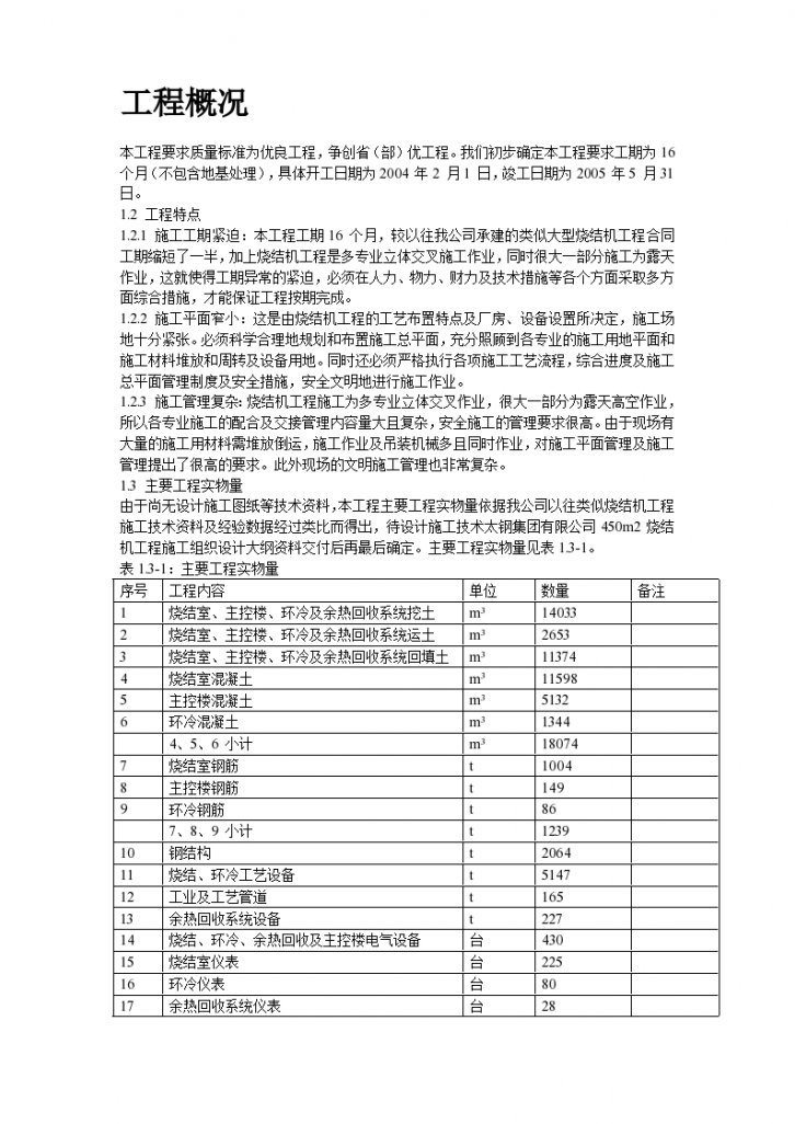 某烧结机钢混结构及彩板钢结构工业厂房施工设计方案-图二