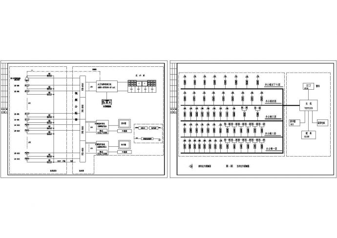 某工厂监控报警系统平面布置完整设计方案CAD图纸_图1