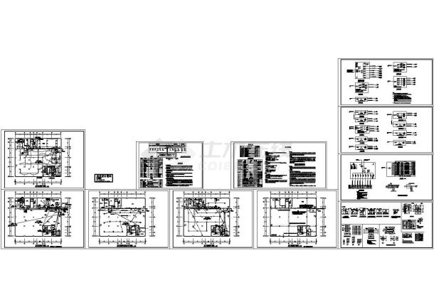 某地下人防车库建筑全套电气系统方案设计施工CAD图纸-图一