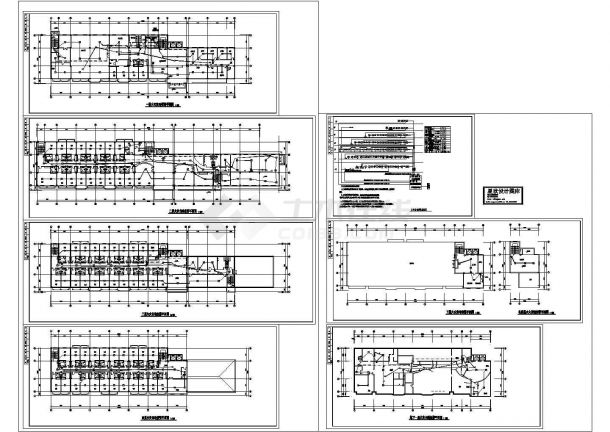 某地区疗养院建筑电气消防系统方案设计施工CAD图纸-图一