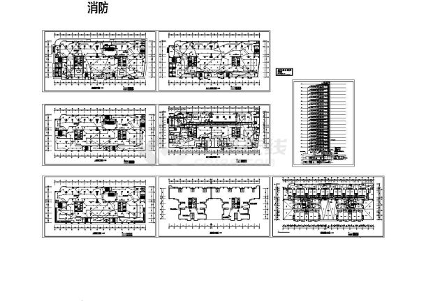 某消防站建筑全套电气系统方案平面设计施工CAD图纸-图一