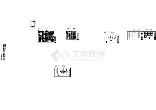 [广东]宿舍楼桩基础结构图（预应力管桩），6张图纸。-图一