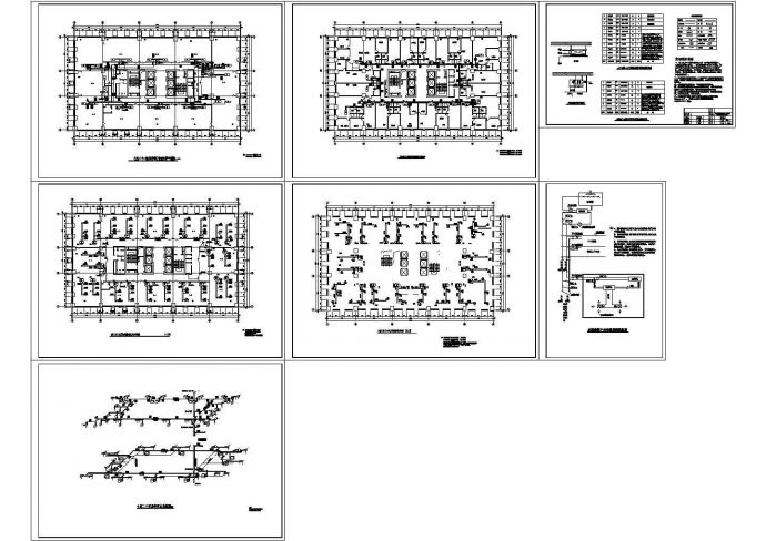 [大连]国际大厦空调系统设计施工图（水源热泵），7张图纸。_图1