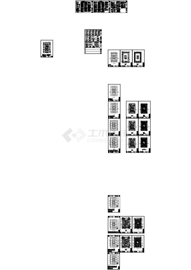 某二十四层框架核心筒商务楼结构施工图-图一