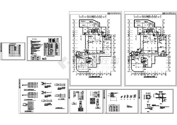 某地下车库人防工程电气施工图，含电气设计说明, 材料表-图一