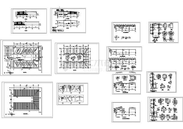 某单层地下车库结构设计施工图-图二