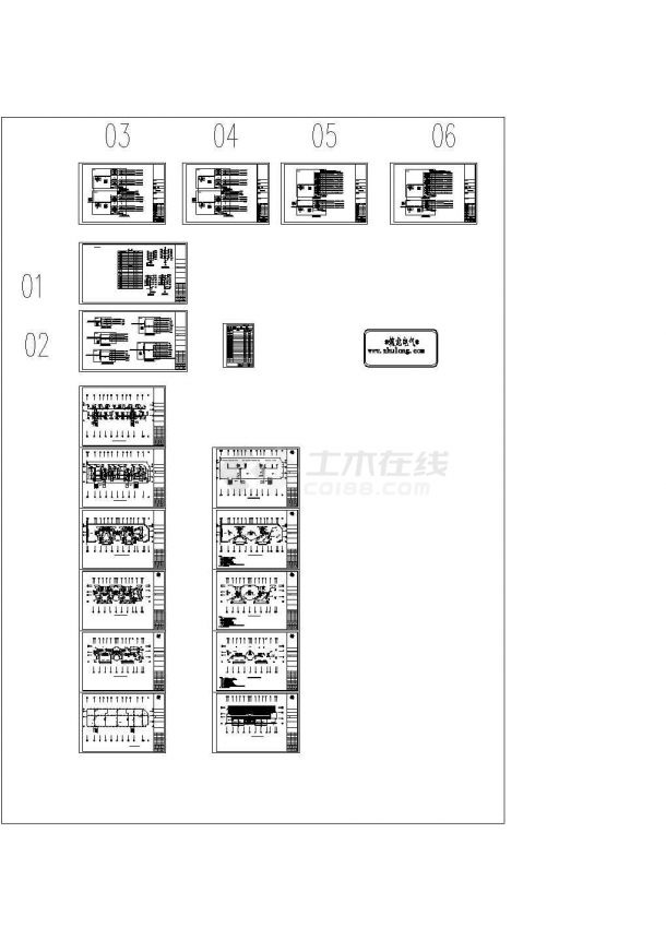 安徽某住宅楼电气施工图CAD-图二